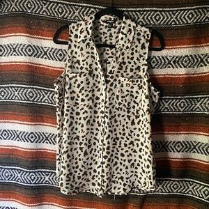 Express leopard print blouse
